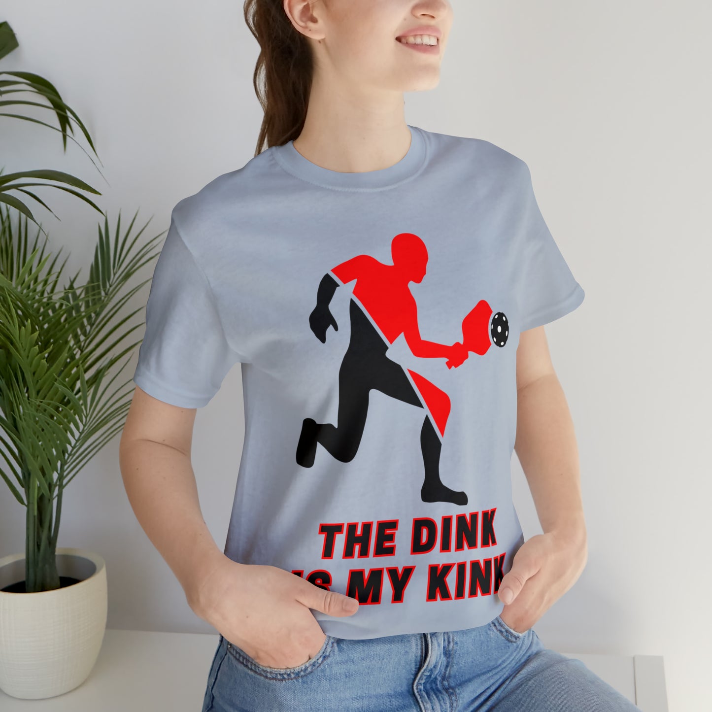 Pickleball Sports, The Dink Is My Kink- Adult, Regular Fit, Soft Cotton, Full Size Image, T-shirt