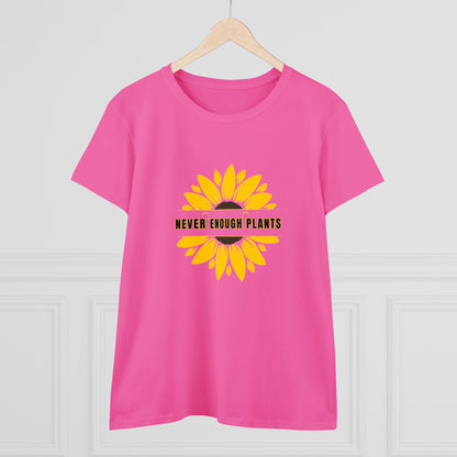 Nature, Plants, Flowers, Garden, Never Enough Plants, Sunflowers- Adult, Semi-fitted, T-shirt