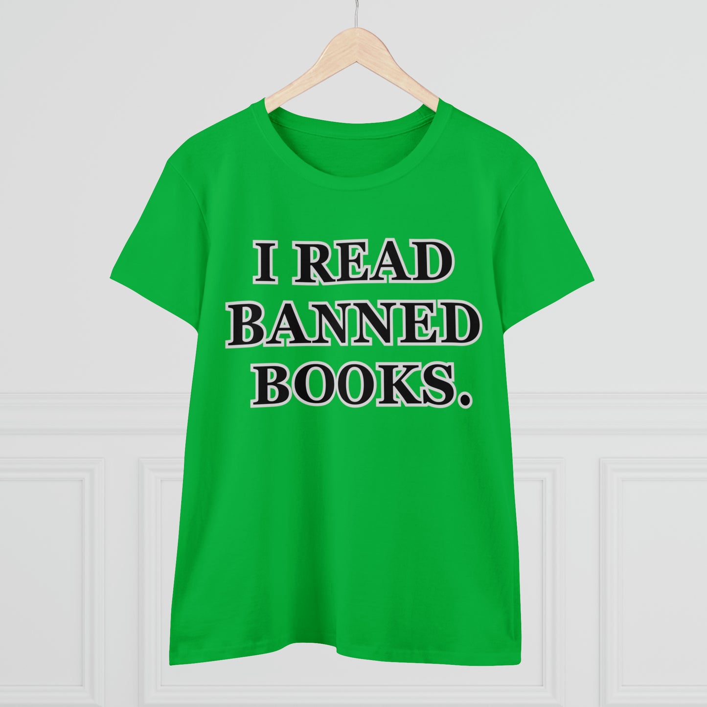 Reading, I Read Banned Books, Things, Books- Adult, Semi-fitted, Full Size Image, T-Shirt