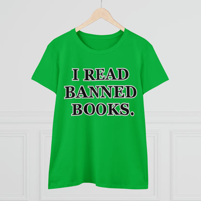 Reading, I Read Banned Books, Things, Books- Adult, Semi-fitted, Full Size Image, T-Shirt