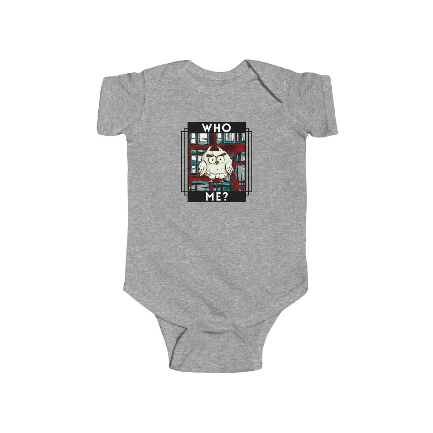 Bird, Who Me? Owl, Animals- Baby, Infant, Toddler, Soft Cotton, Onesie