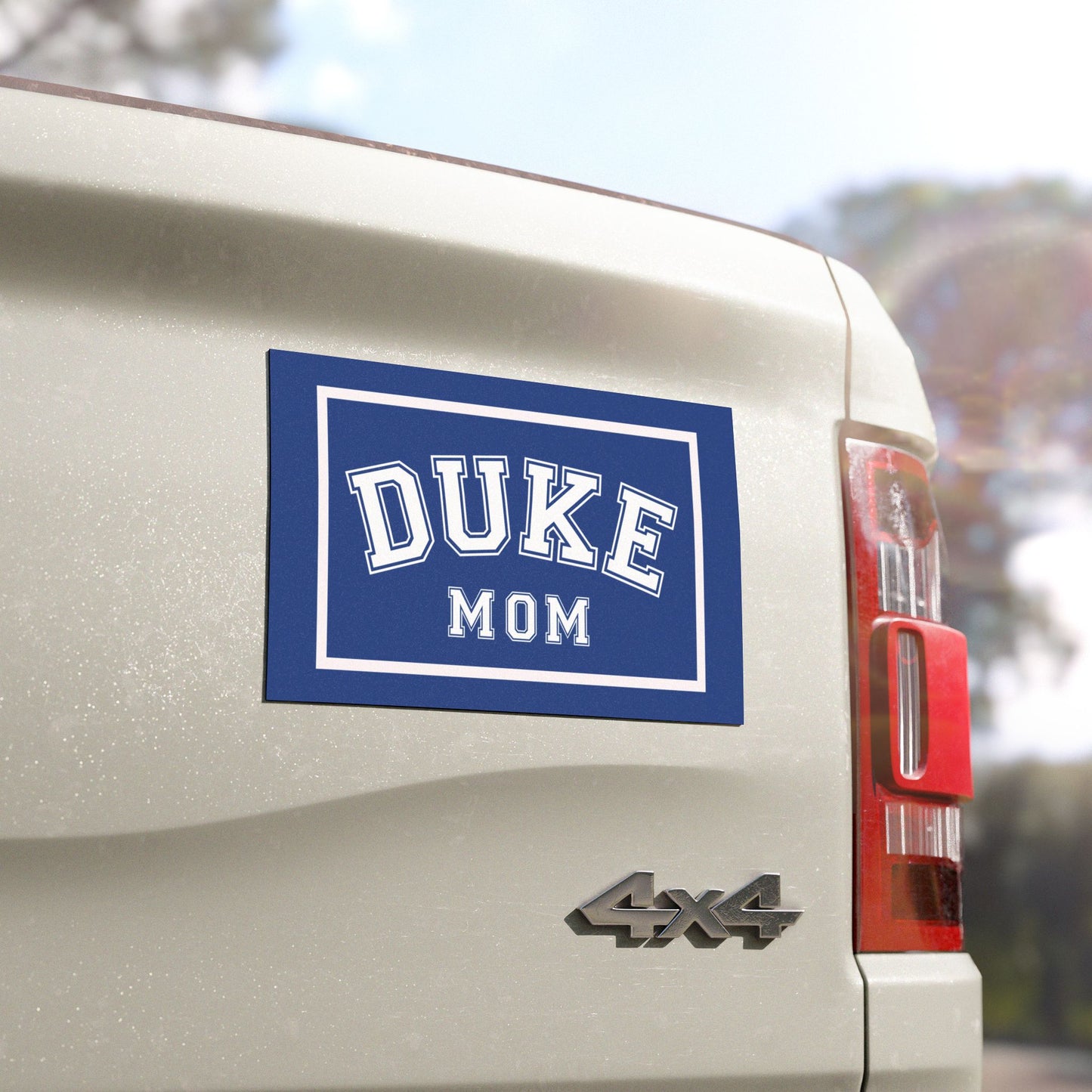 Duke Mom Magnets, Car, Refrigerator, Blue, Weatherproof, Durable