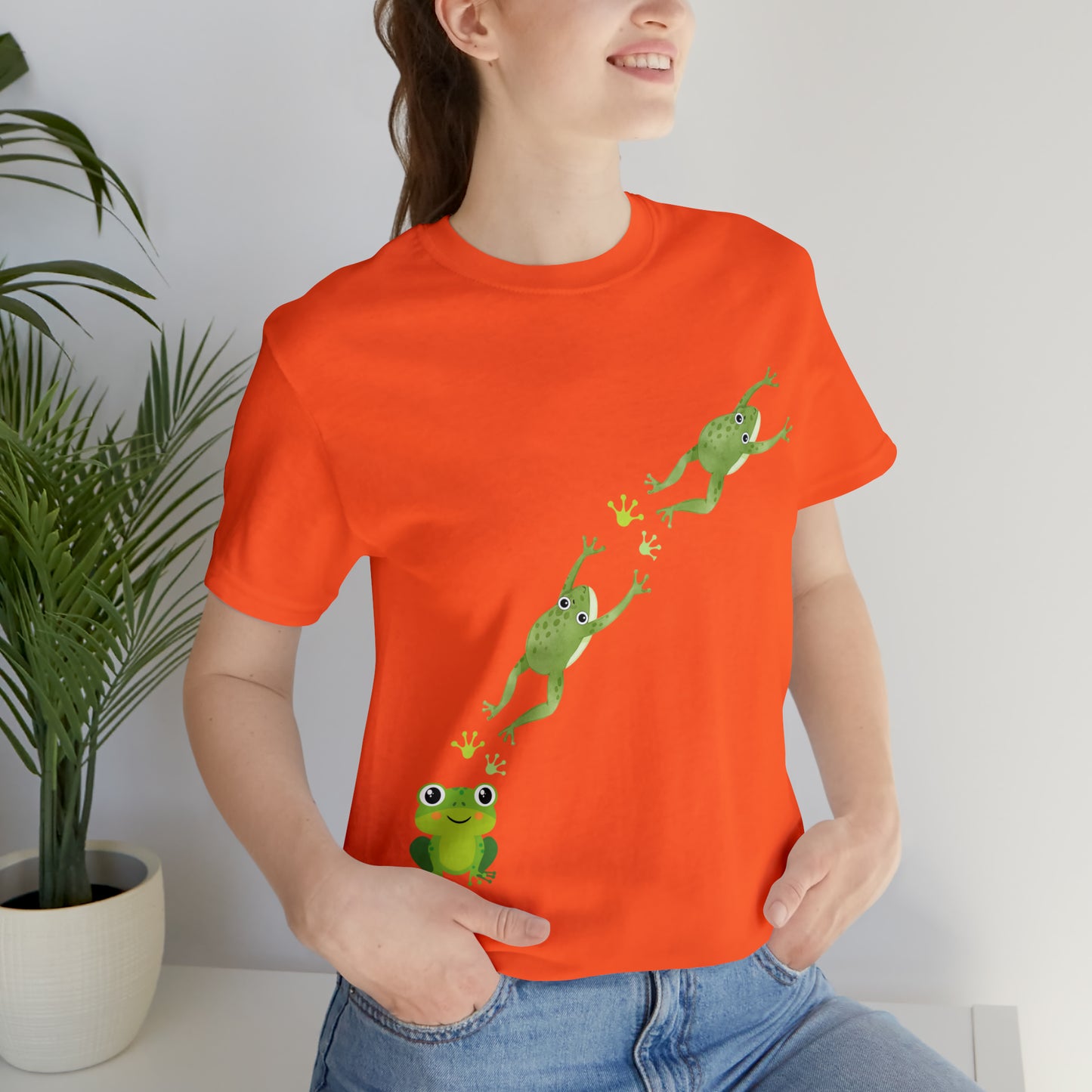 Frog Crossing- Adult, Regular Fit, Soft Cotton, T-shirt