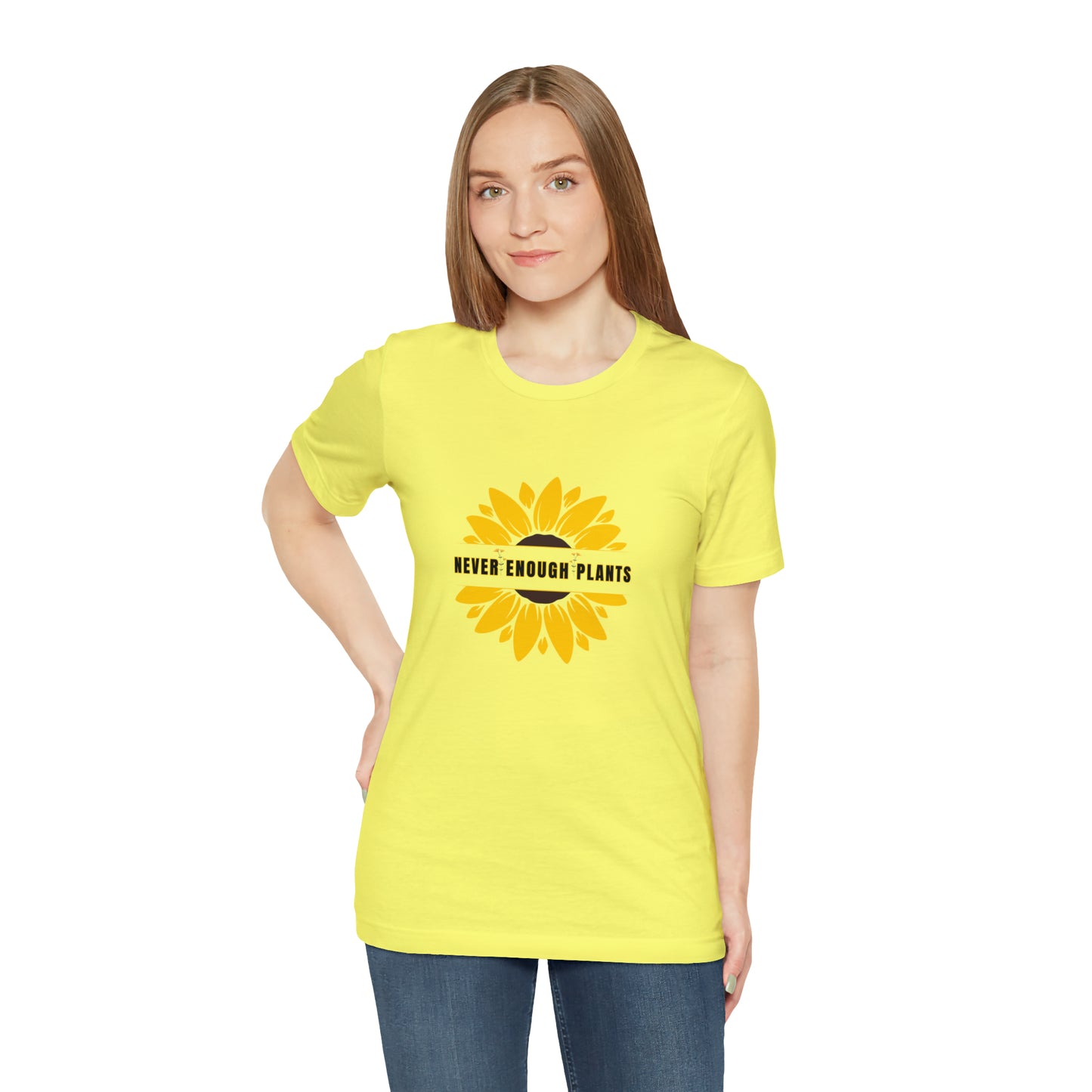 Nature, Plants, Flowers, Garden, Never Enough Plants, Sunflowers- Adult, Regular Fit, Soft Cotton, T-shirt