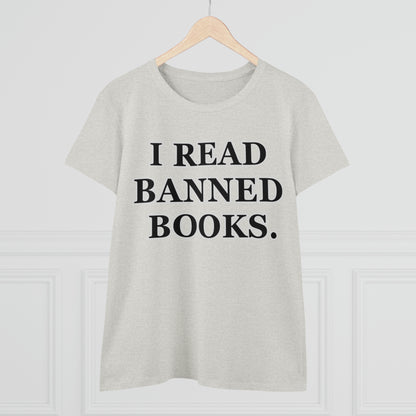 Reading, I Read Banned Books, Things, Books- Adult, Semi-fitted, Full Size Image, T-Shirt