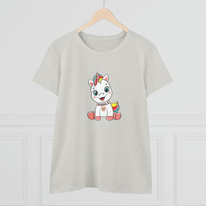Fantasy, Unicorn, Sparkle, Positive- Adult, Semi-fitted T-shirt