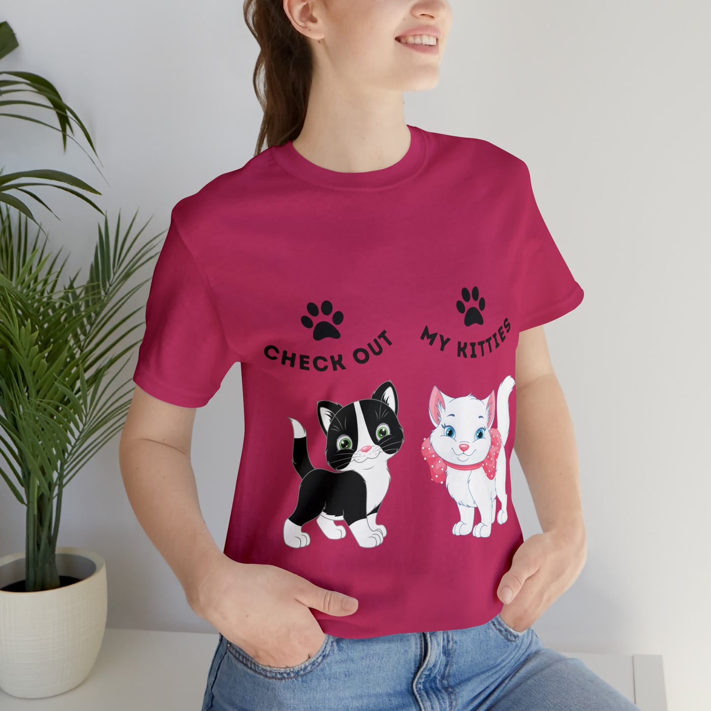 Kitty Cat T-Shirt / Check Out My Kitties Shirt / Unisex Jersey Short Sleeve Tee / Humorous Pet Clothes