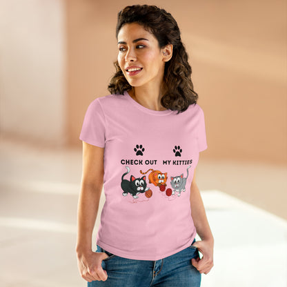 Kitty Cat T-Shirt / Check Out My Kitties Shirt / Unisex Jersey Short Sleeve Tee / Humorous Pet Clothes