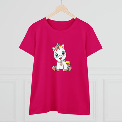 Fantasy, Unicorn, Sparkle, Positive- Adult, Semi-fitted T-shirt