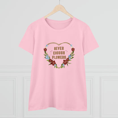 Nature, Plants, Never Enough Flowers, Plants- Adult, Semi-fitted, T-shirt