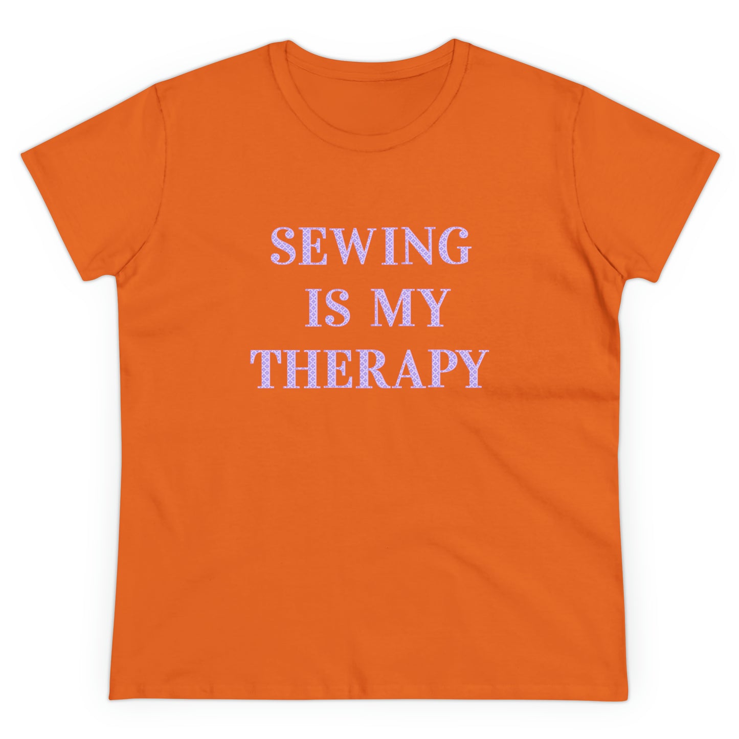 Sewing Is My Therapy- Adult, Semi-fitted T-shirt