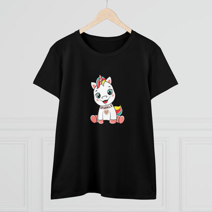 Fantasy, Unicorn, Sparkle, Positive- Adult, Semi-fitted T-shirt
