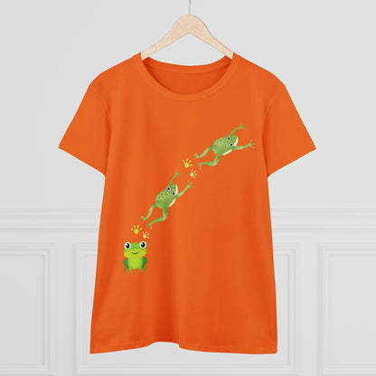 Frog Crossing- Adult, Semi-fitted, T-shirt