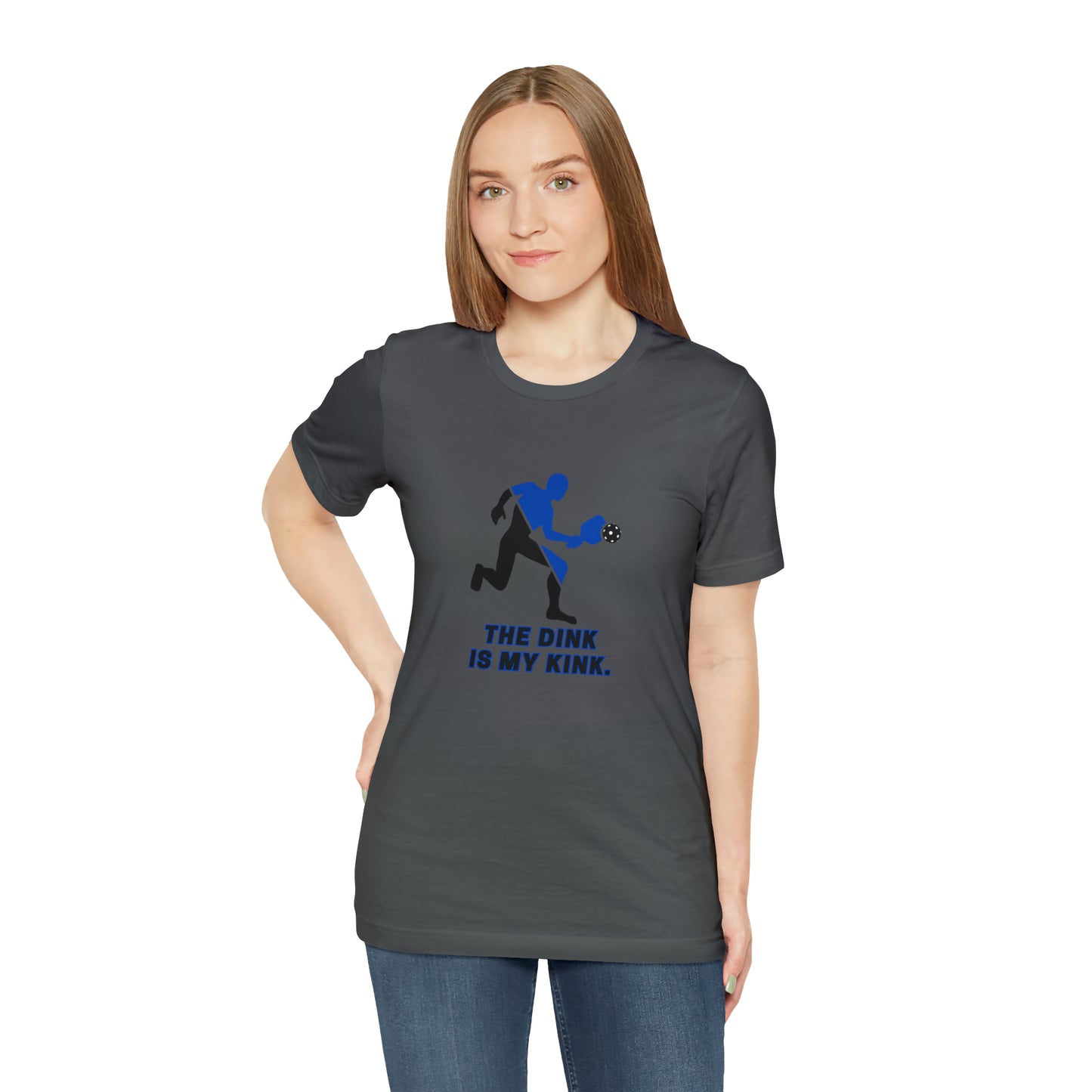 Pickleball Sports, The Dink Is My Kink- Adult, Regular Fit, Soft Cotton, Smaller Size Image, T-shirt
