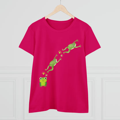 Frog Crossing- Adult, Semi-fitted, T-shirt