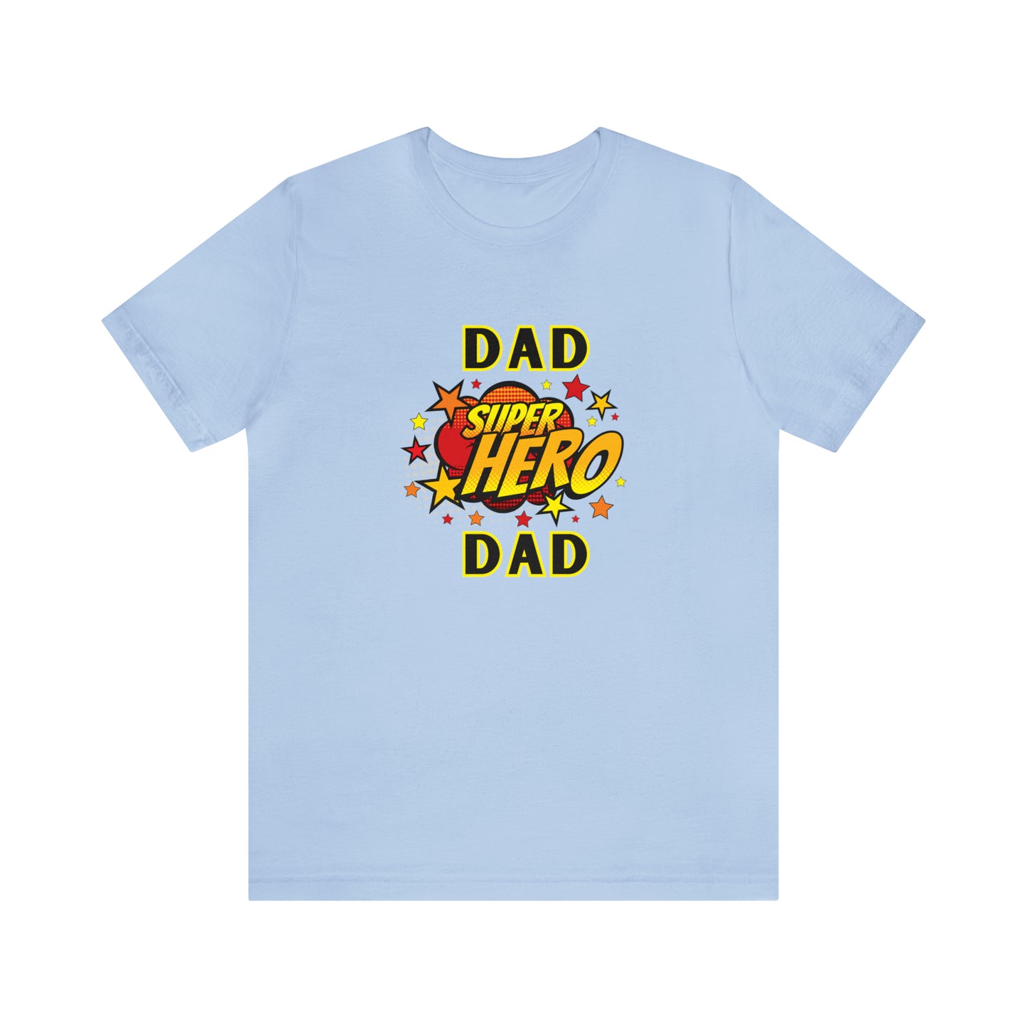 Family, Dad, Superhero, Positive- Adult, Regular Fit, Soft Cotton, T-shirt