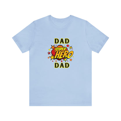 Family, Dad, Superhero, Positive- Adult, Regular Fit, Soft Cotton, T-shirt