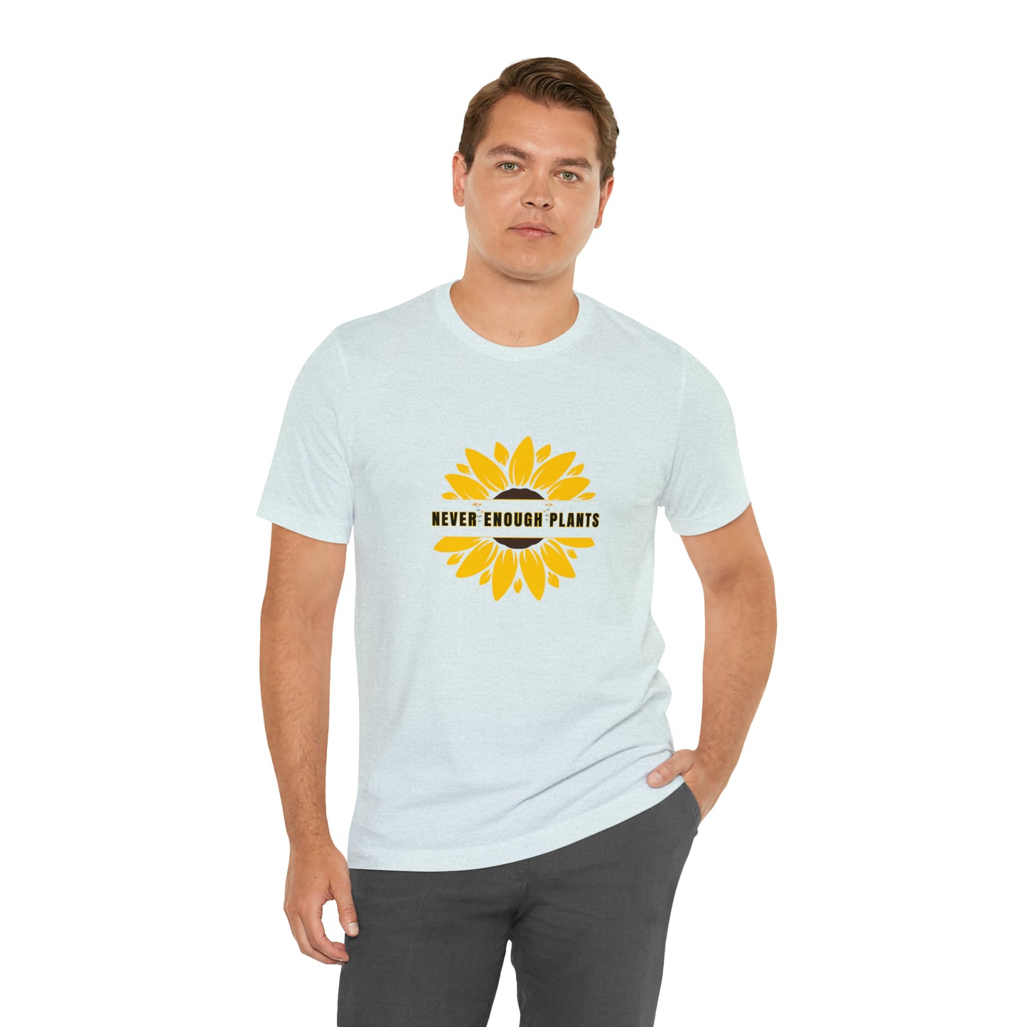 Nature, Plants, Flowers, Garden, Never Enough Plants, Sunflowers- Adult, Regular Fit, Soft Cotton, T-shirt