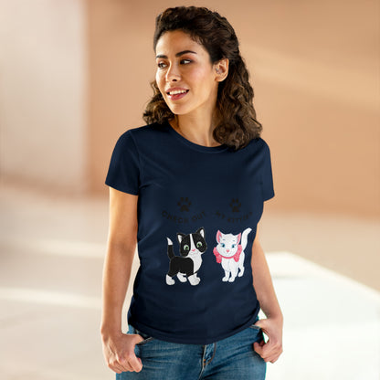 Kitty Cat T-Shirt / Check Out My Kitties Semi-Fitted Shirt / Unisex Jersey Short Sleeve Tee / Humorous Pet Clothes