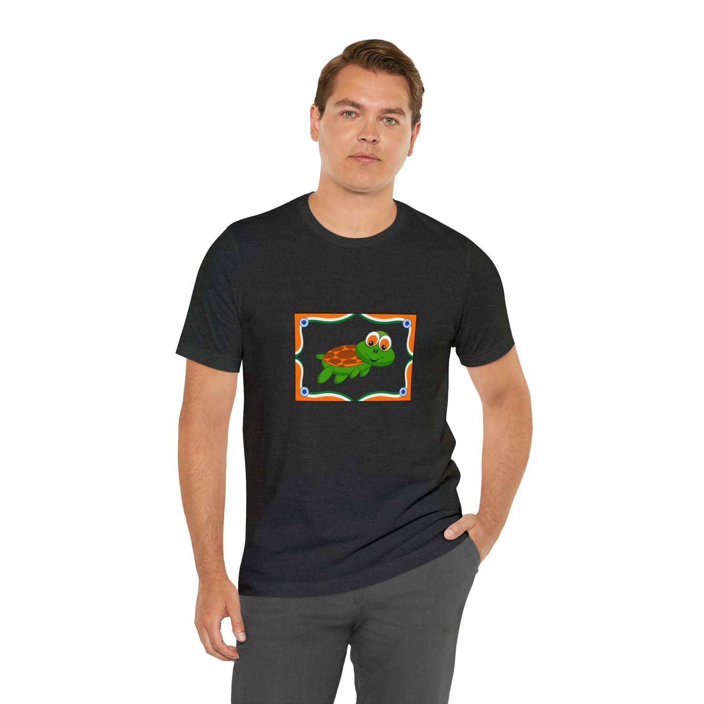 Turtle Swimming, Animals, Sports, Swimming- Adult, Regular Fit, Soft Cotton, T-shirt