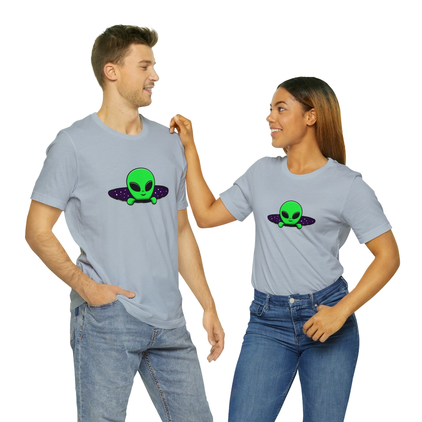 Fantasy, Alien Portal, Sci-fi, Aliens- Adult, Regular Fit, Soft Cotton, T-shirt