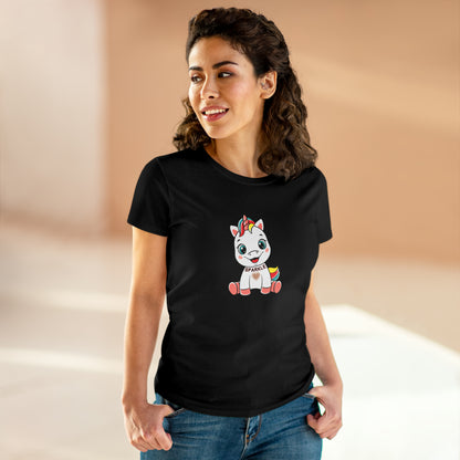 Fantasy, Unicorn, Sparkle, Positive- Adult, Semi-fitted T-shirt