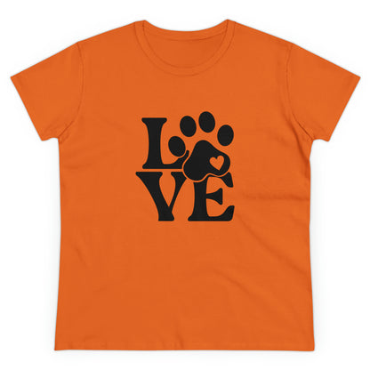 Love, Dog, Animals, Words- Adult, Semi-fitted, T-shirt