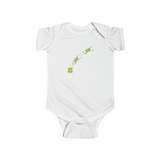 Frog Crossing, Animals- Baby, Toddler,  Soft Cotton, Onesie, Nature, Garden, Plants Onesie