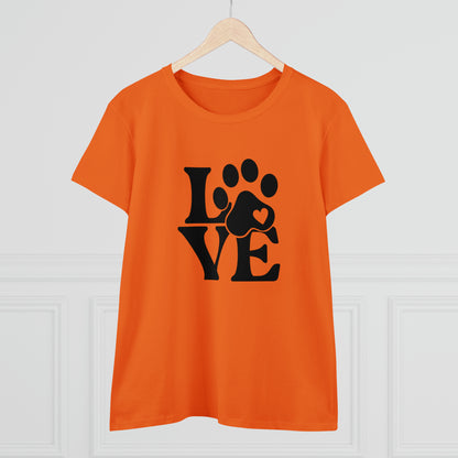 Love, Dog, Animals, Words- Adult, Semi-fitted, T-shirt