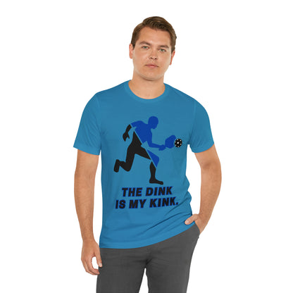Pickleball Sports, The Dink Is My Kink- Adult, Regular Fit, Soft Cotton, Full Size Image, T-shirt