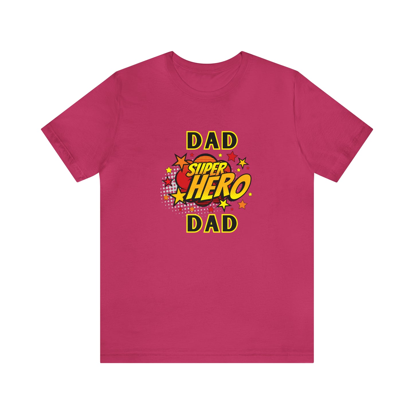 Family, Dad, Superhero, Positive- Adult, Regular Fit, Soft Cotton, T-shirt