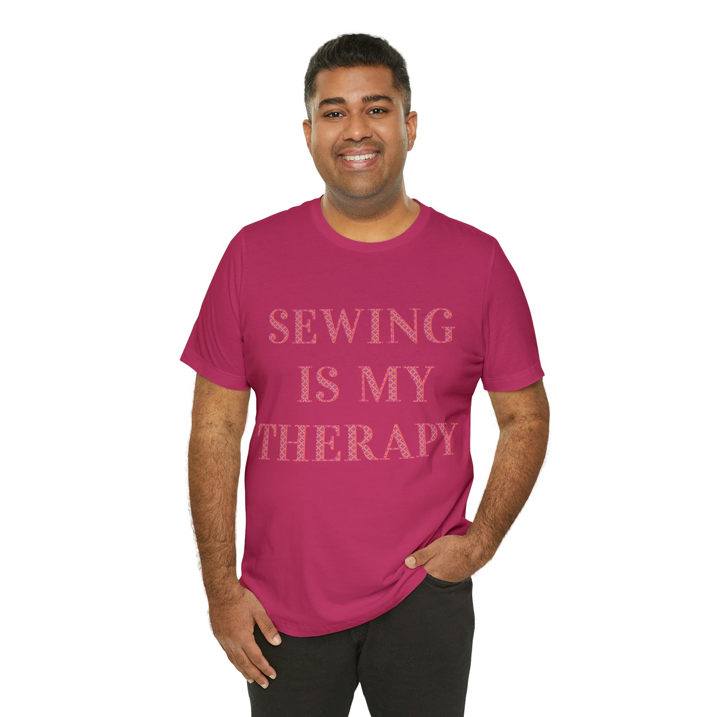 Sewing Is My Therapy- Adult, Regular Fit, Soft Cotton, T-shirt
