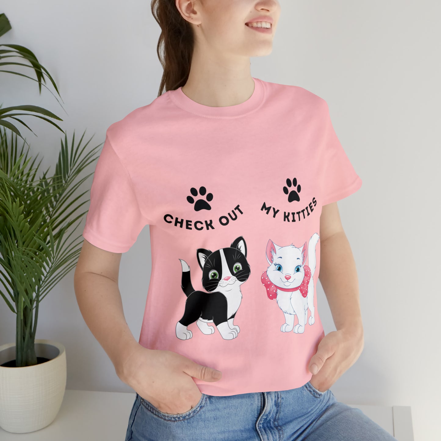 Kitty Cat T-Shirt / Check Out My Kitties Shirt / Unisex Jersey Short Sleeve Tee / Humorous Pet Clothes