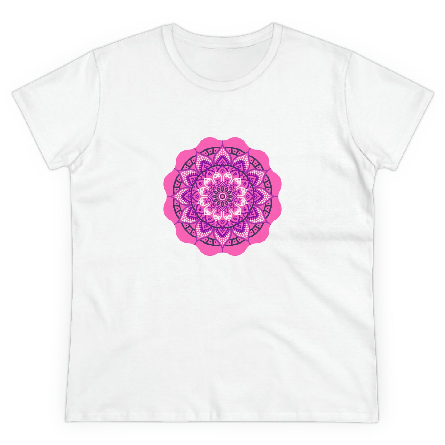 Colorful, Art, Nature, Flowers- Adult, Semi-fitted, T-shirt