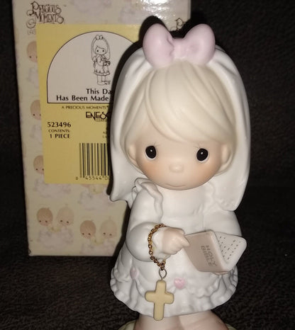 Vintage / Precious Moments / This Day Has Been Made In Heaven / Enesco 1989 Last Forever collection  in original box / bible figurine gift