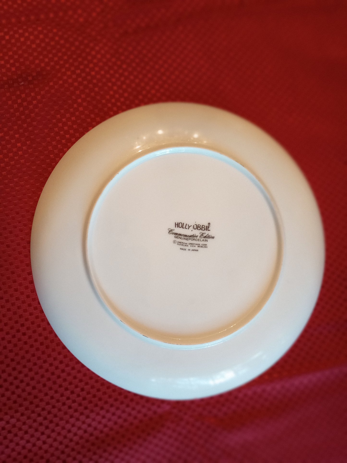 Holly Hobbies Mother Love 1973 Plate