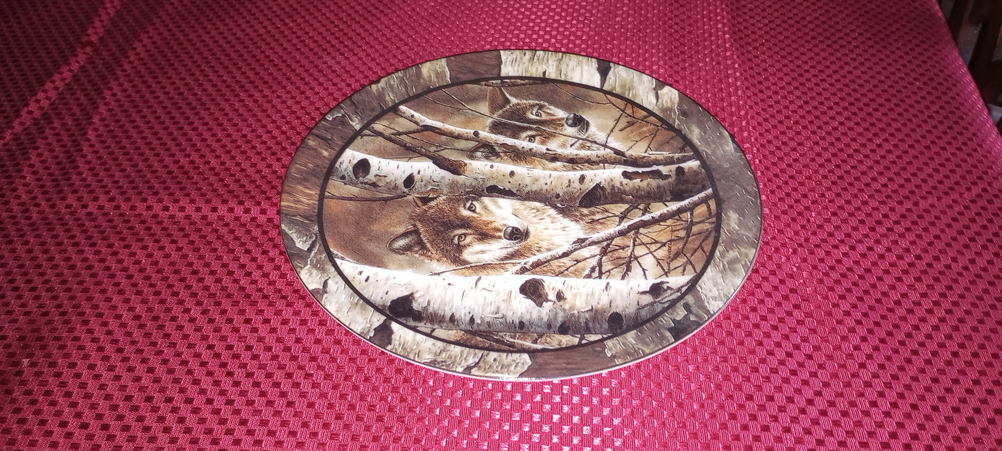 Vintage Wolf Plate 1995, Bradex