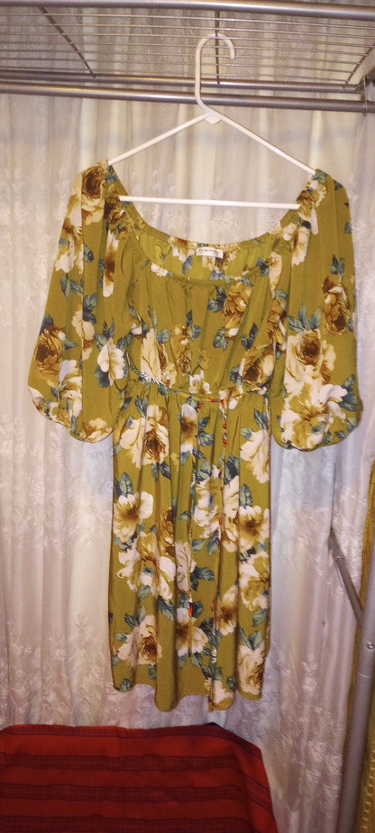 Carole Christian floral off shoulder blouse