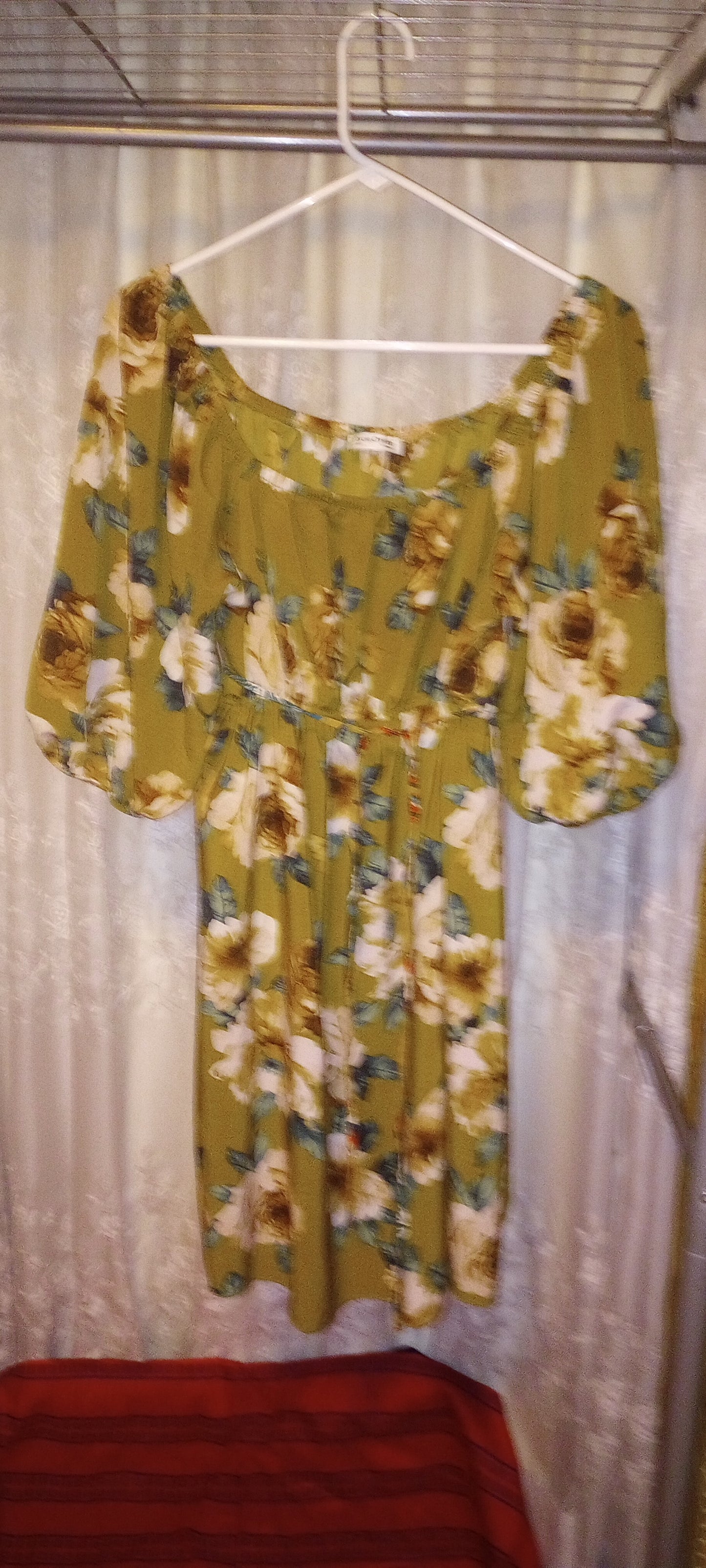Carole Christian floral off shoulder blouse