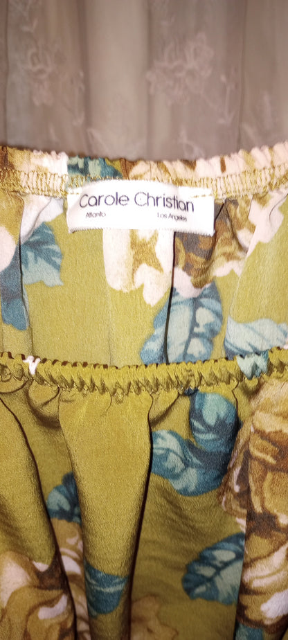 Carole Christian floral off shoulder blouse