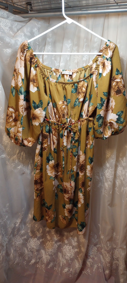 Carole Christian floral off shoulder blouse