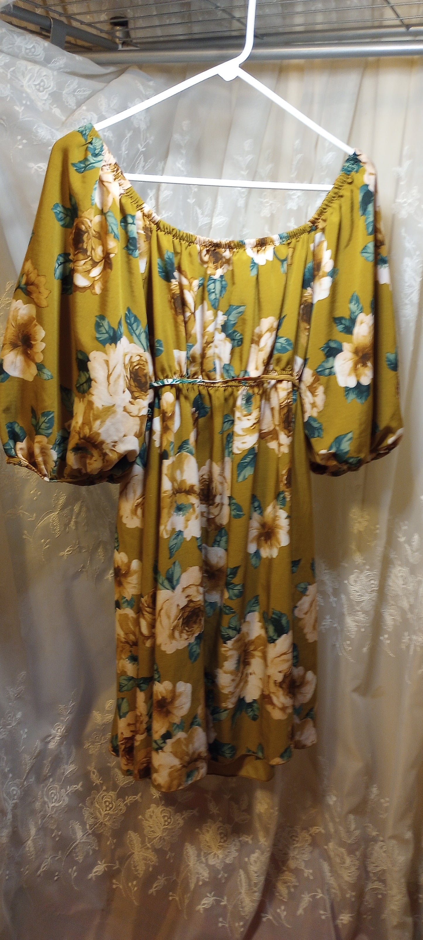 Carole Christian floral off shoulder blouse