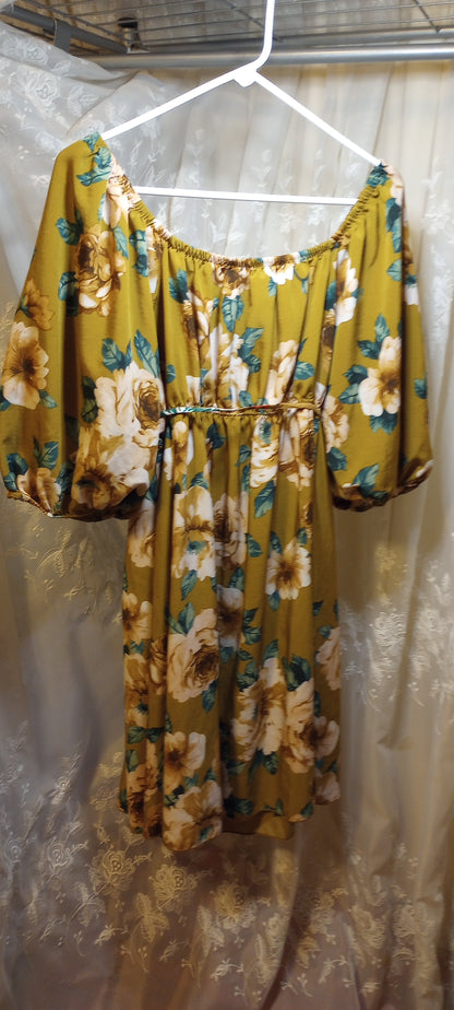 Carole Christian floral off shoulder blouse