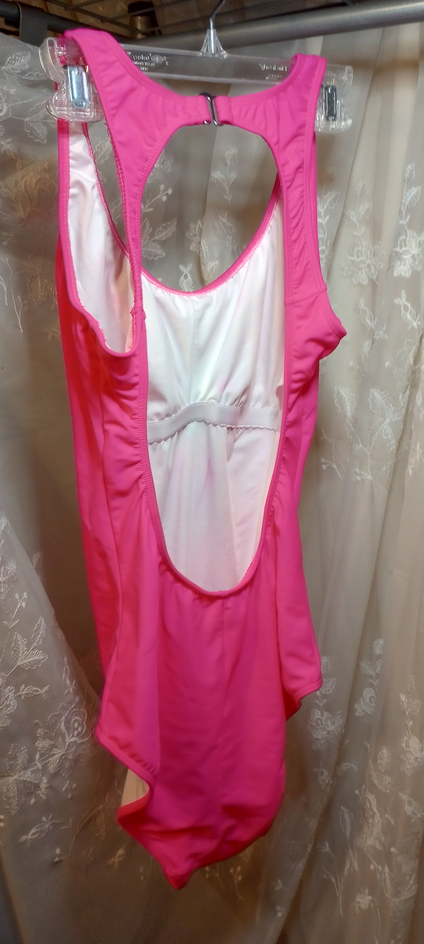 Venus Pink One Piece Bathing Suit, Kiss Lips Sexy