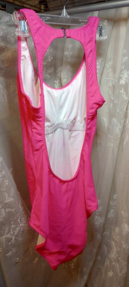 Venus Pink One Piece Bathing Suit, Kiss Lips Sexy