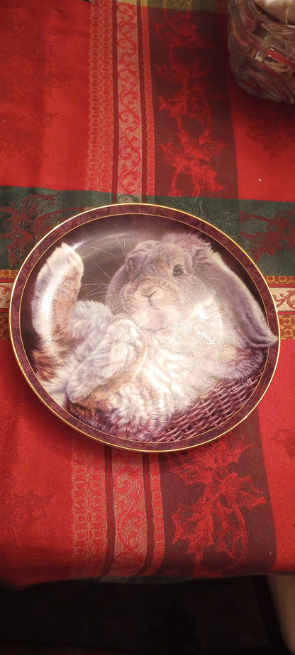 Vintage Bunny Plate