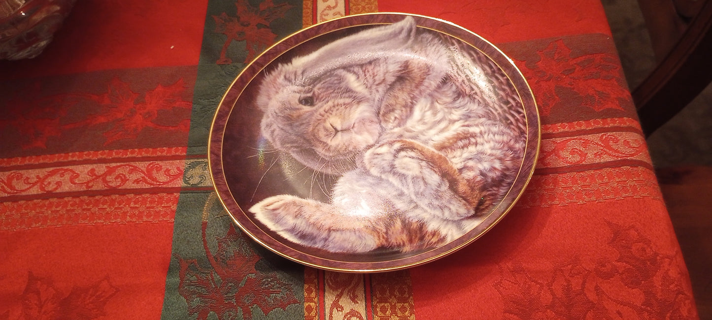 Vintage Bunny Plate