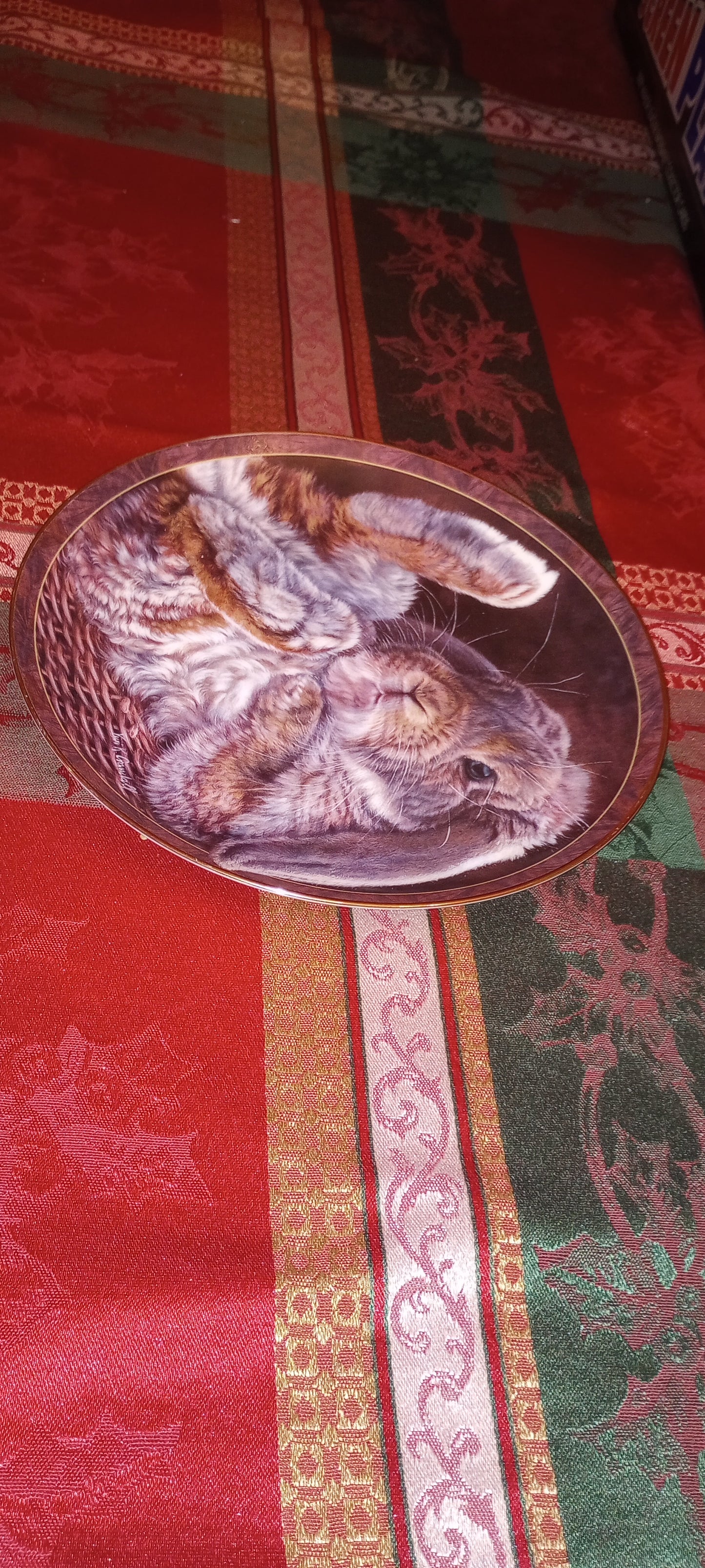 Vintage Bunny Plate