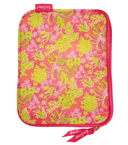  Lilly Pulitzer bag, pouch, sleeve with accessory with vivid colors and signature floral pattern.