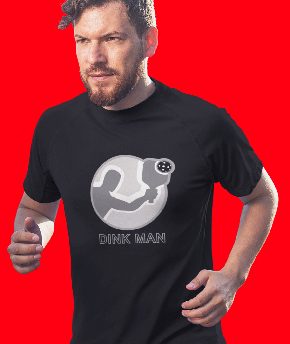 Pickleball Sports, Dink Man- Adult, Regular Fit, Soft Cotton Funny T-shirt